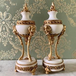 Pair Of Louis XVI Style Cassolettes - 19th Century