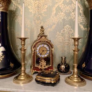 Pair Of Louis-philippe Style Candlesticks Or Torches