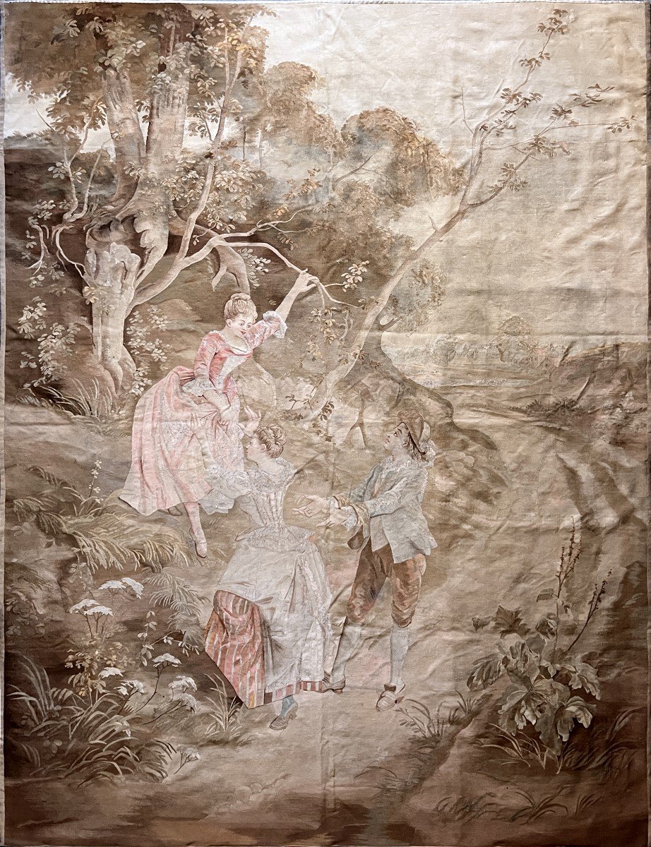 Aubusson Tapestry - XIX E. Century - 2m66hx2m06l - N° 1128