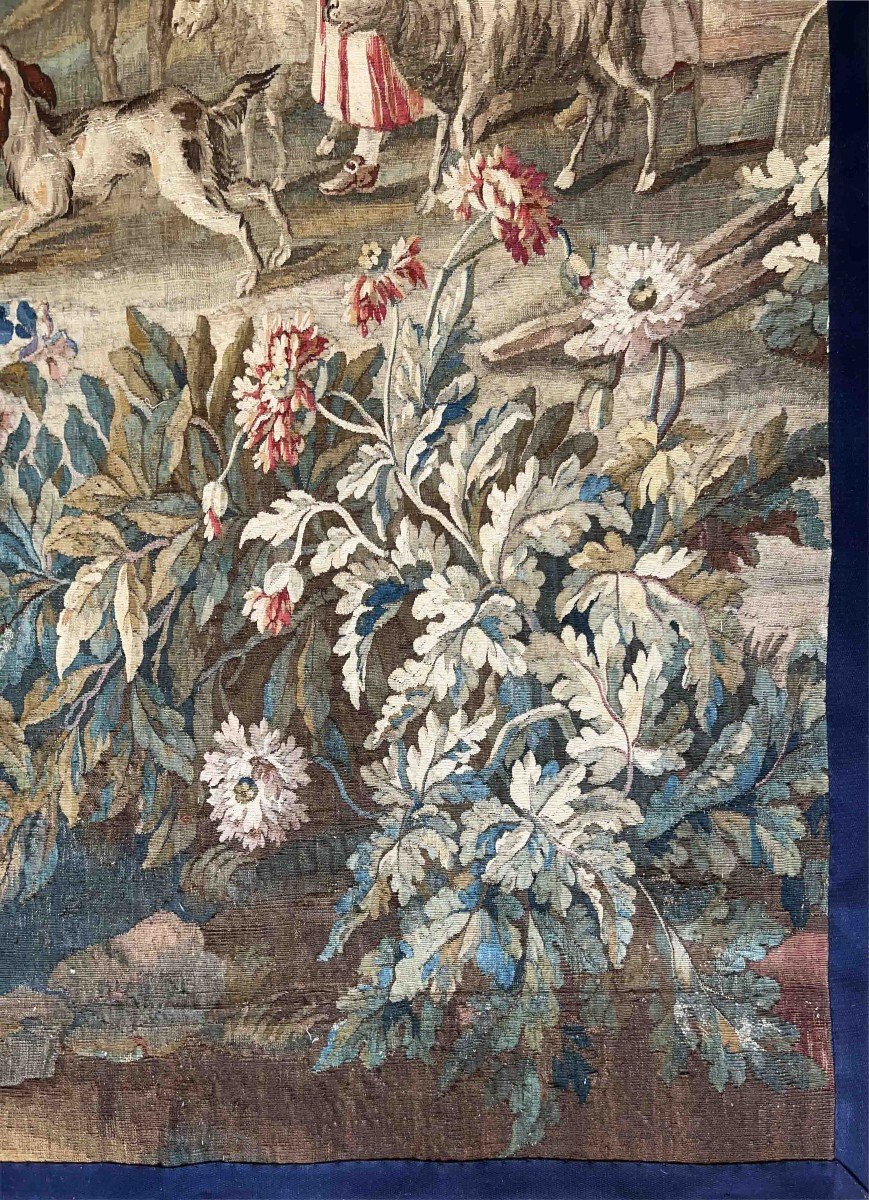 Tapisserie Aubusson 18 Eme Siecle - Dim 2m78hx1m28l - N° 1189-photo-2