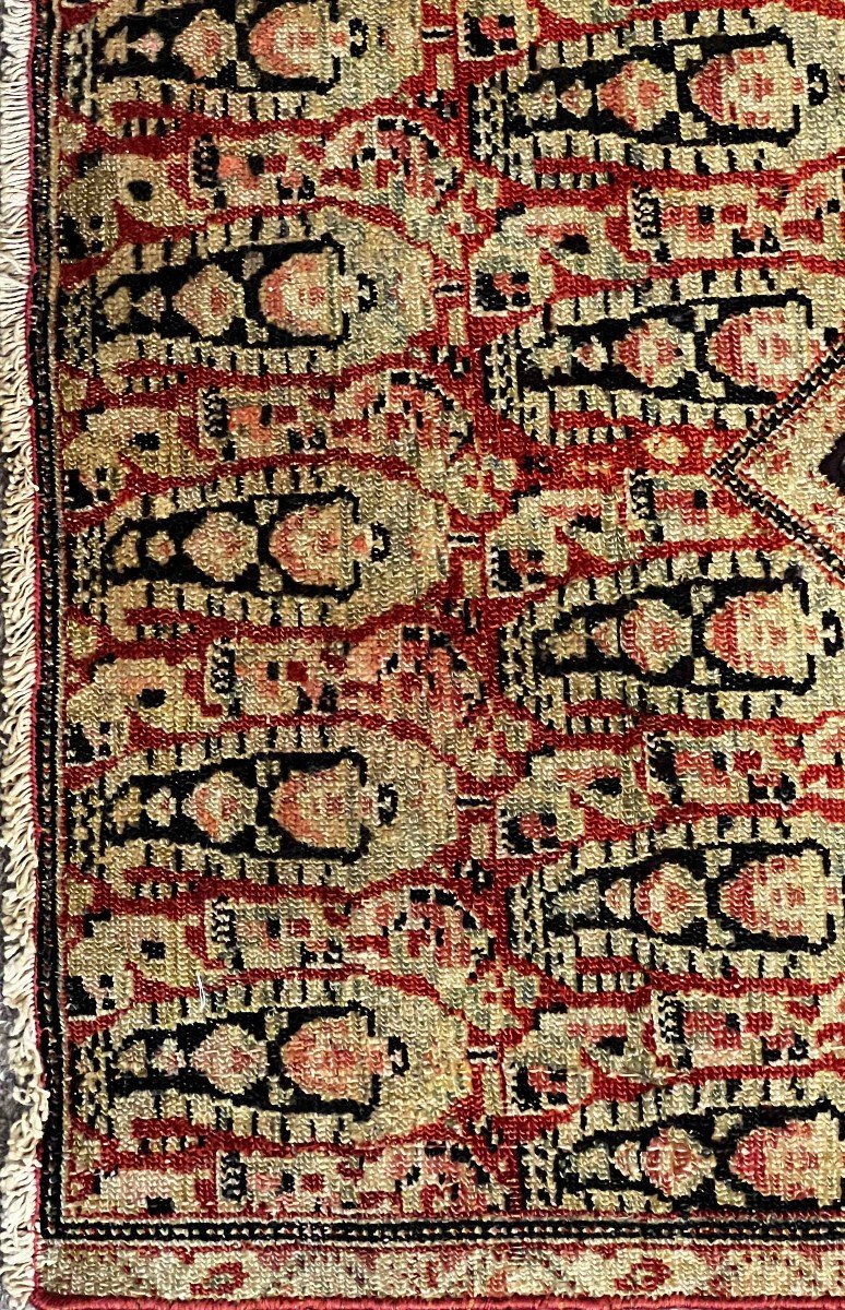 Persian Saddle Cloth Senneh - Circa 1890 - 102x88 - N° 205-photo-2