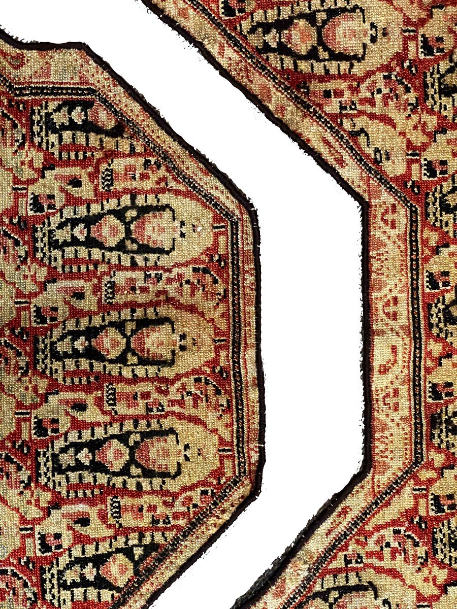 Persian Saddle Cloth Senneh - Circa 1890 - 102x88 - N° 205-photo-5