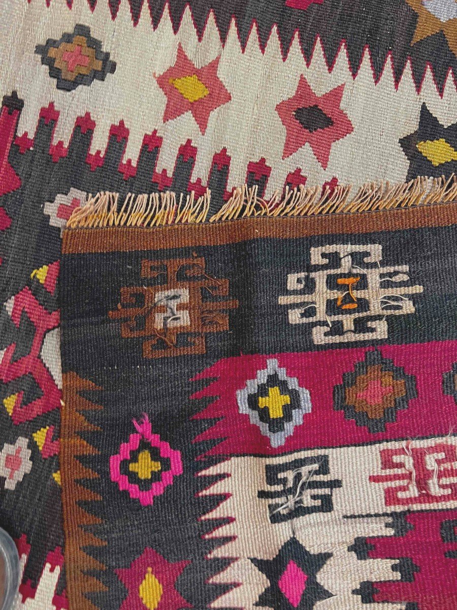 Promo - Beautiful Kilim Rug Around 1940 - Anatolia, Turkey - Size: 160x100, N° 944-photo-1