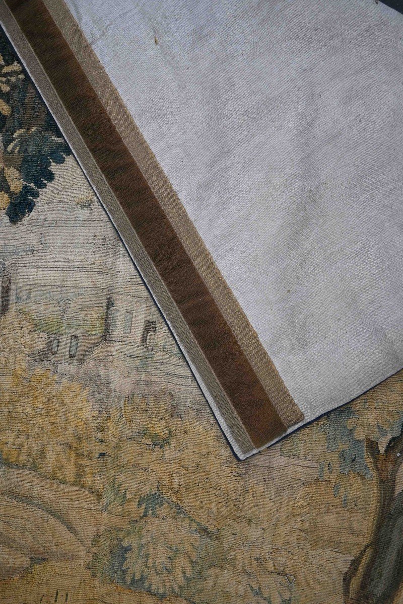 Scene Galante - 18th Century Aubusson Tapestry - H2m20xl1m50, N° 1253-photo-1