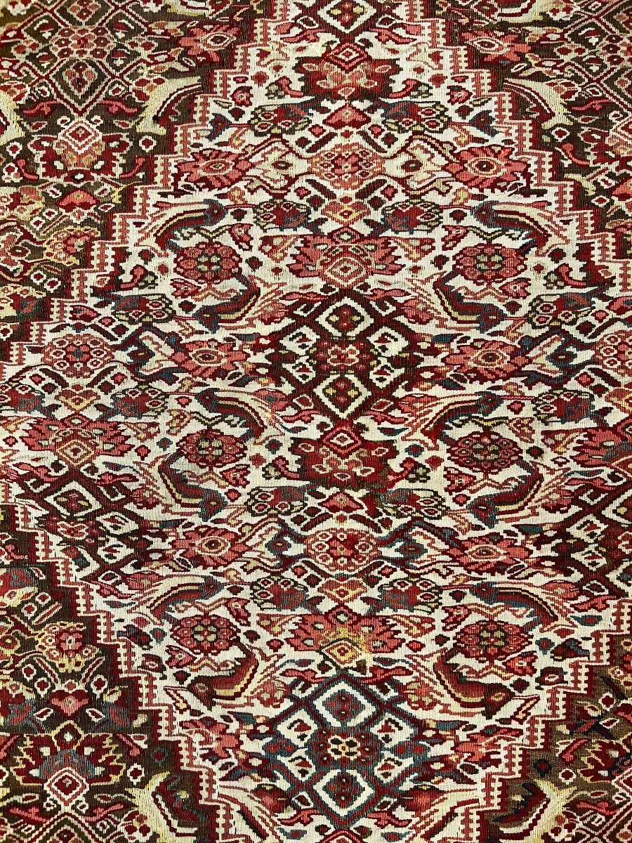  Antique Persian Senneh Kilim Collection Piece - 2m05x1m35, N° 206-photo-3