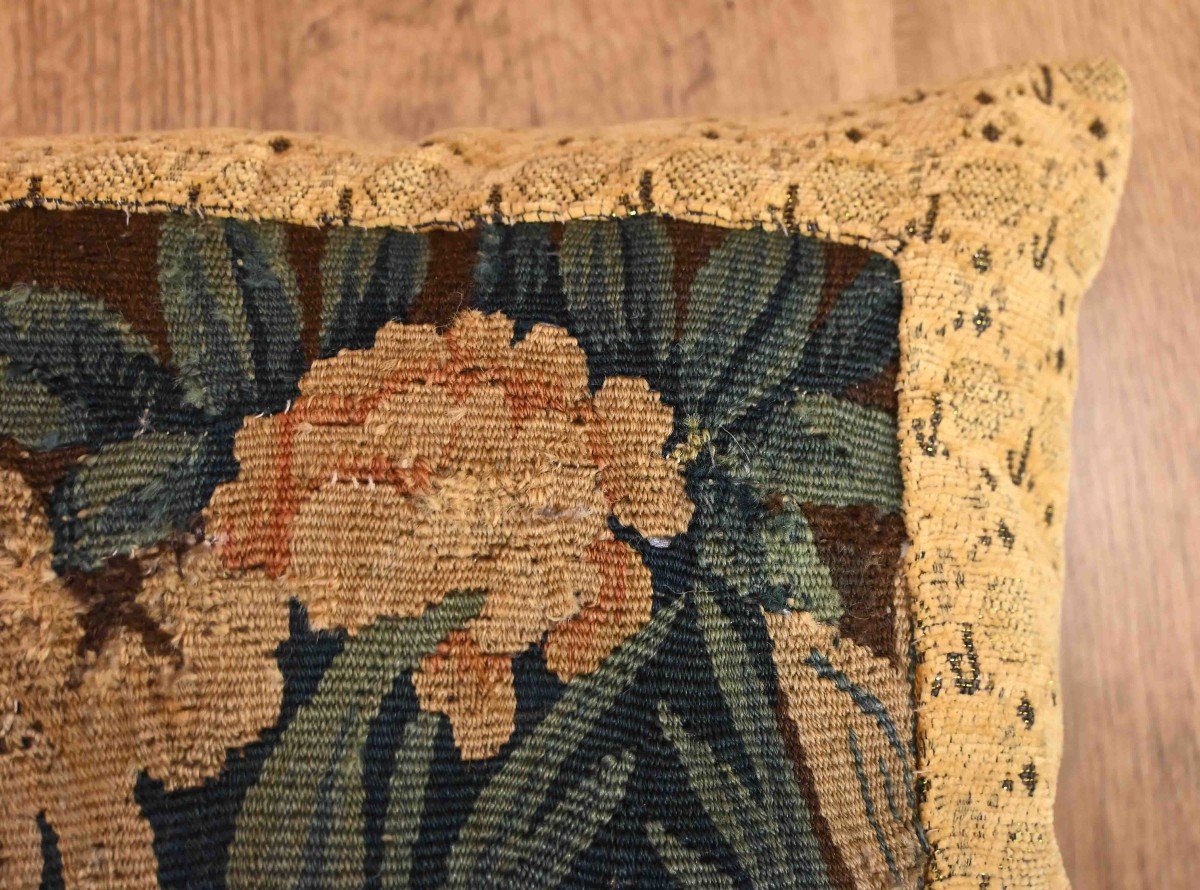 17th Flanders Tapestry Cushion - 38x38 - N° 1267-photo-3