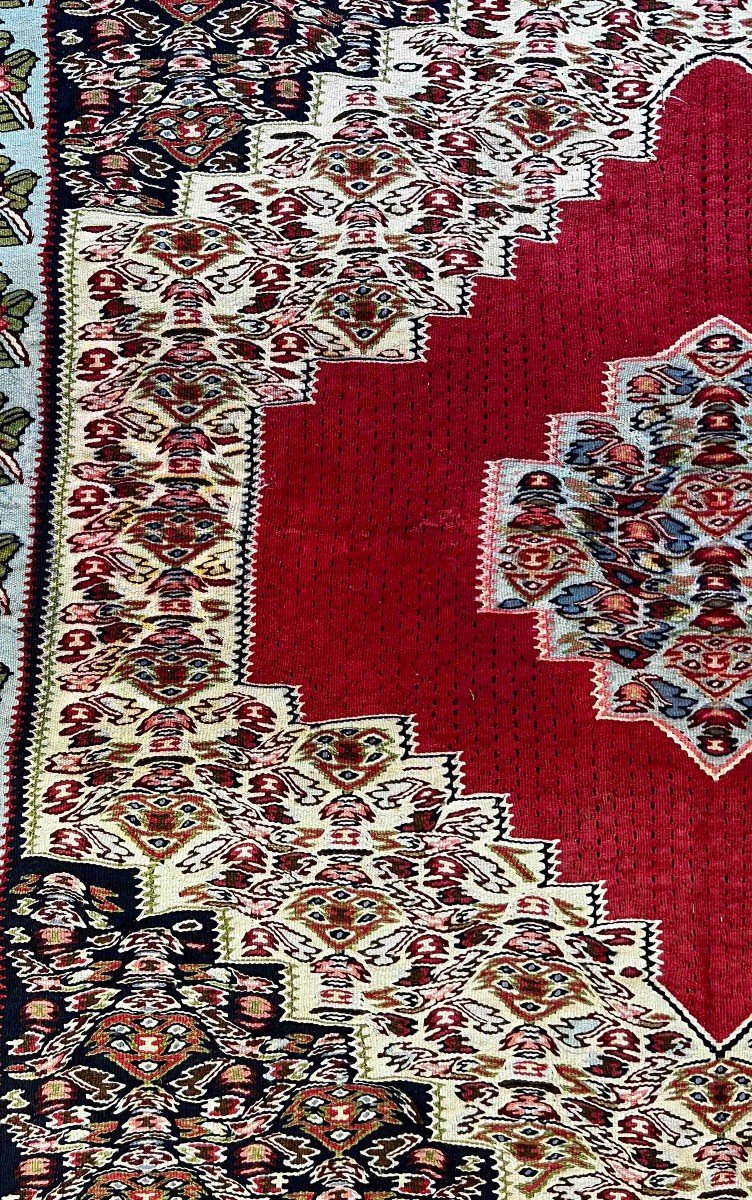 Senneh Rug In Kilim - 240 X 152 - No. 658-photo-2