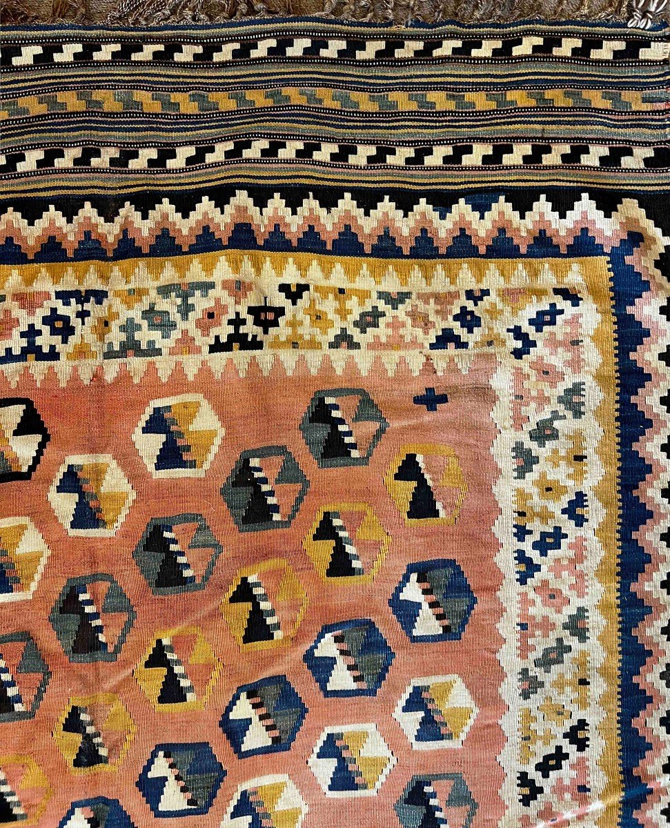 Kilim Rug Around 1930 - Gashgai - 300x160 - No. 461-photo-2