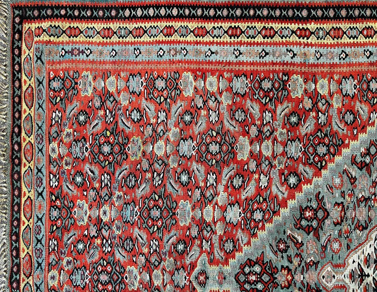 Senneh Carpet From In Kilim 19th 190 X 120 - No. 661-photo-3