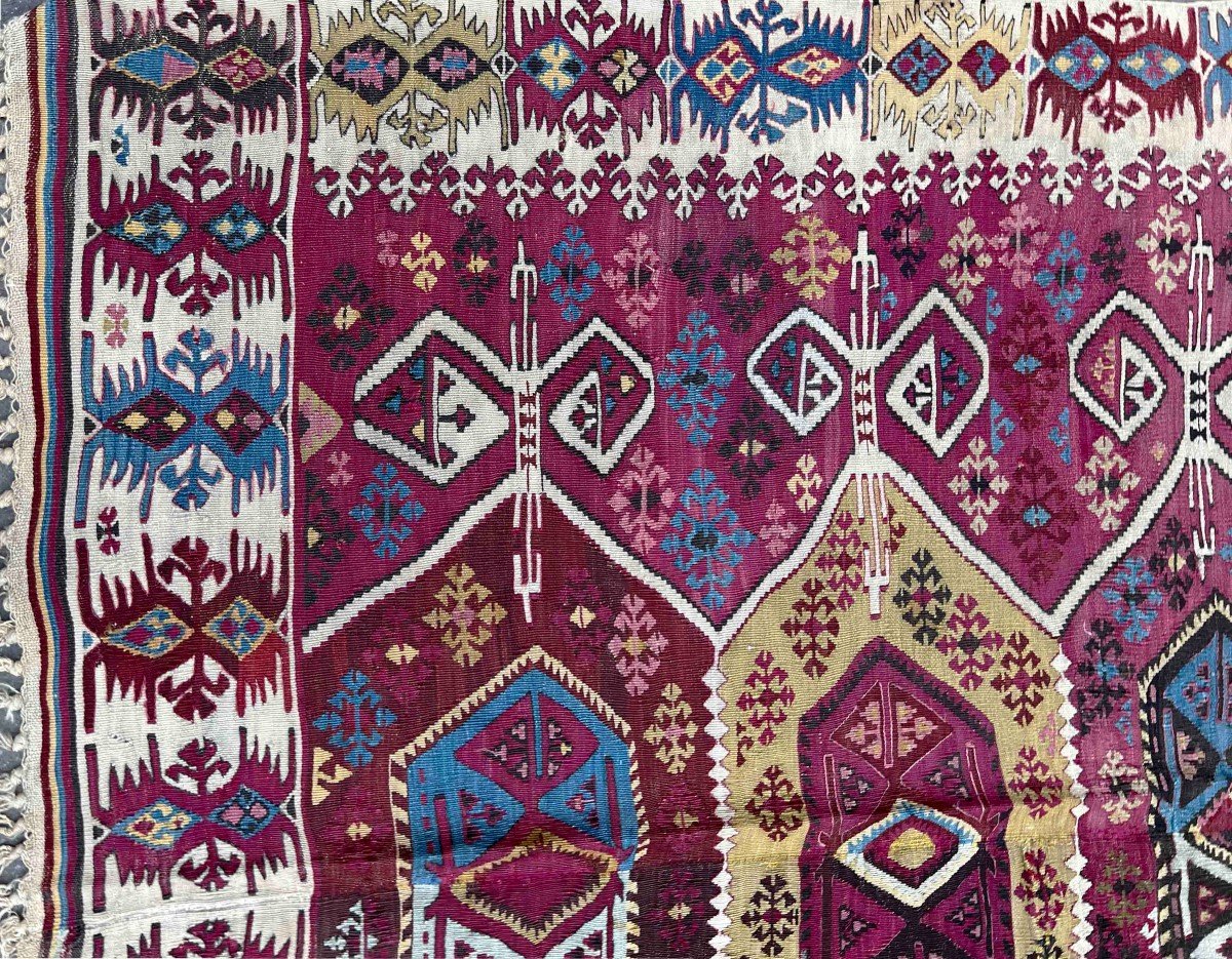 Kilim Sivas Turquie XIXe.s - 3m80x1m60 - N&deg; 757-photo-2