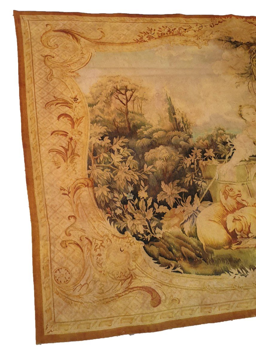 Aubusson Style Tapestry 1m90x1m30 - No. 783-photo-3