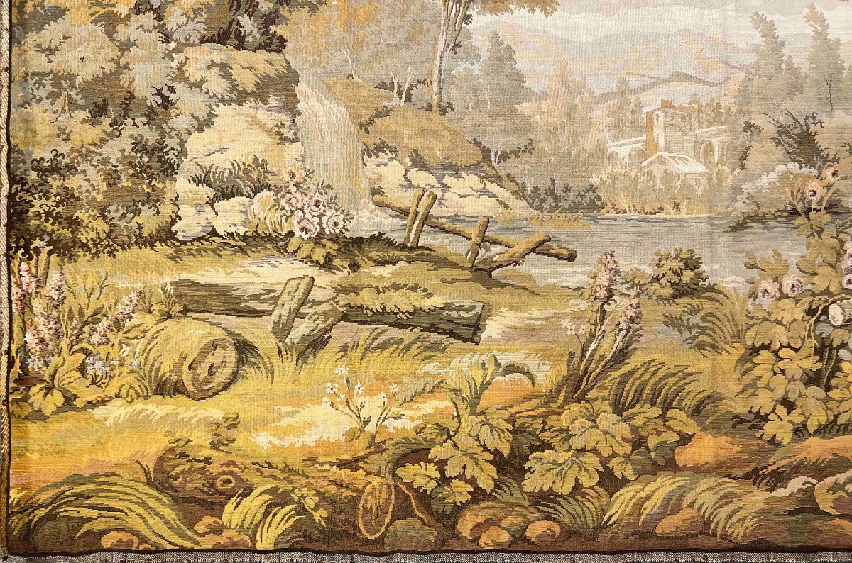 Verdure Jacquard Tapestry Circa 1970 - 1m65x1m00 - No. 794-photo-4