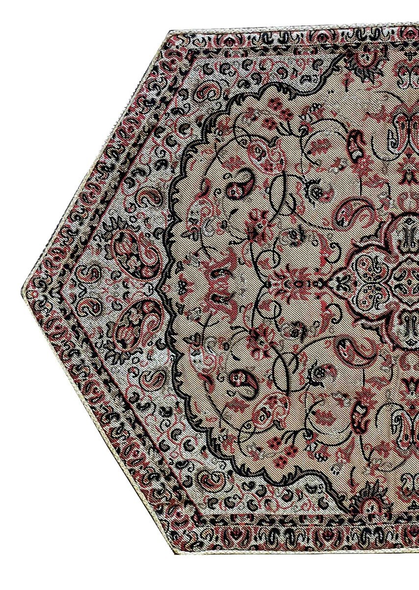 Set Of 3 Termeh Persian Fabric - 1m00x0.54 - No. 801-photo-4