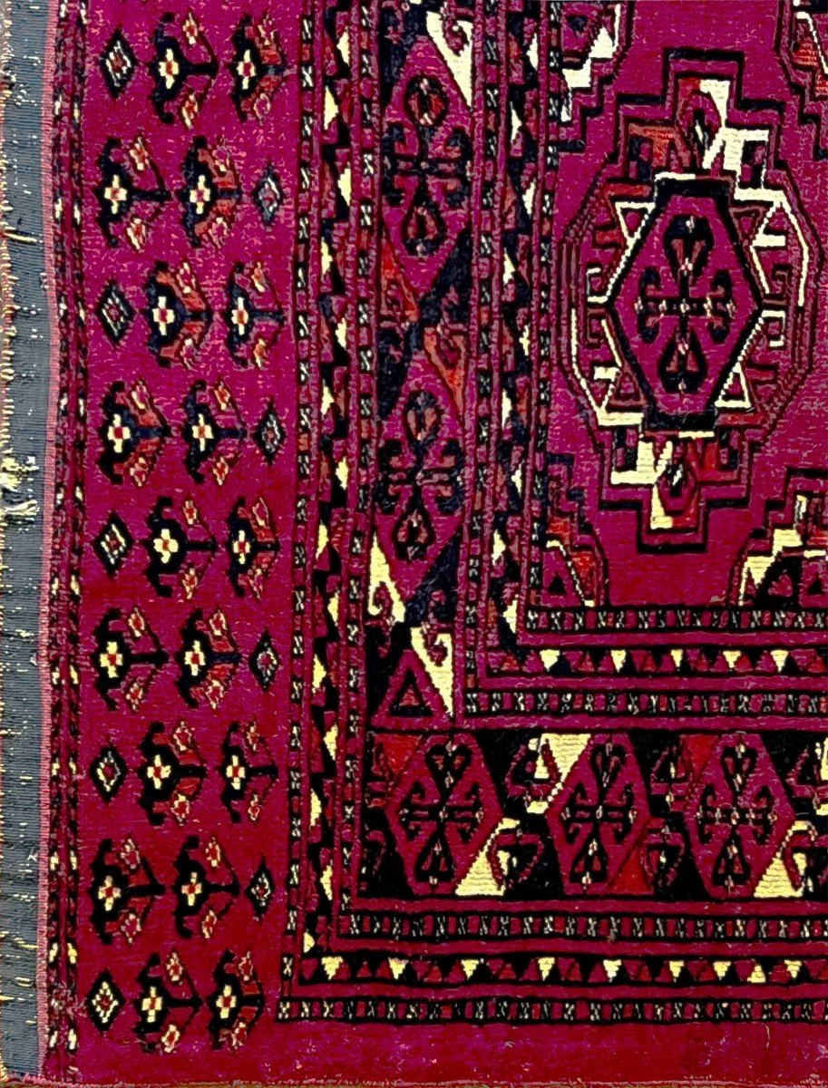 19th Century Turkmen Saryk Carpet - 1m38x0.97 - N° 841-photo-2