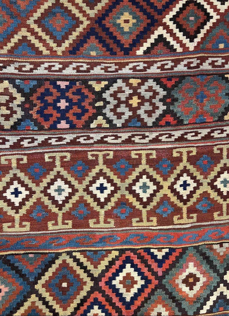 Kilim Caucasus 19th 270 X 155 - No. 847-photo-2