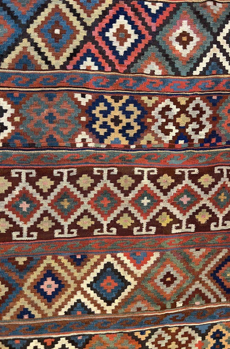 Kilim Caucasus 19th 270 X 155 - No. 847-photo-3