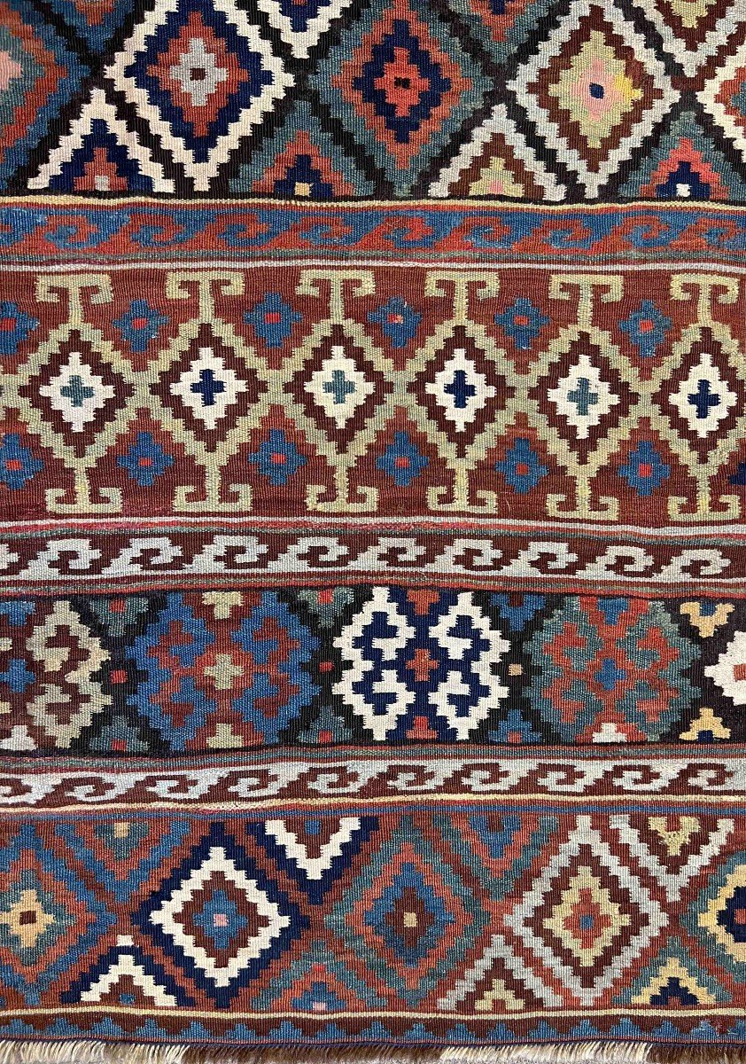 Kilim Caucasus 19th 270 X 155 - No. 847-photo-4