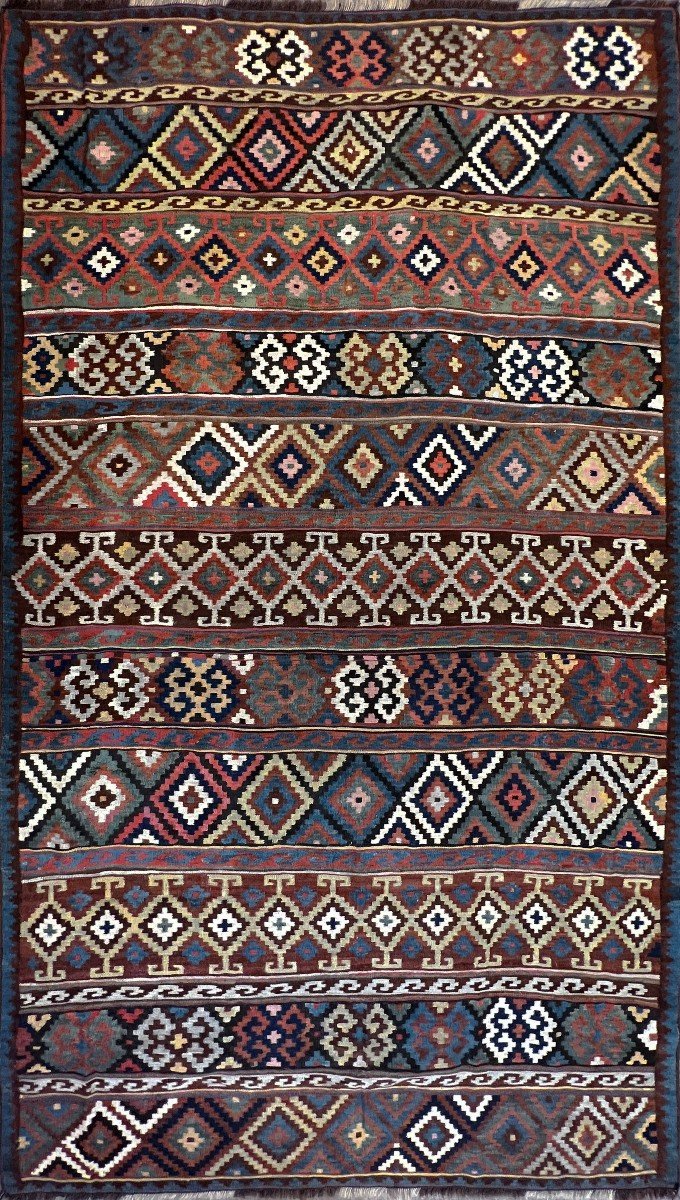 Kilim Caucasus 19th 270 X 155 - No. 847