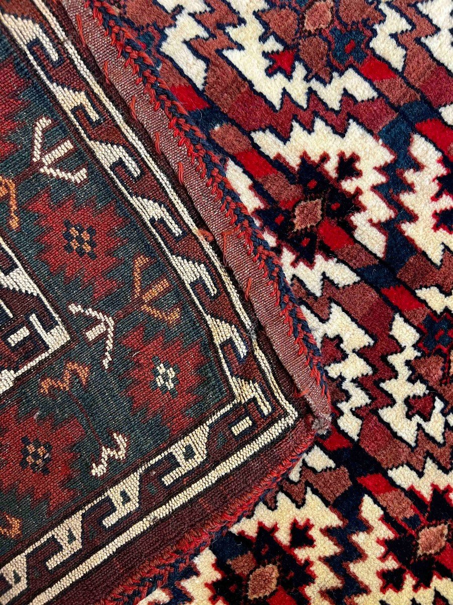 Amalik Turkmen Carpet 1930 - 110 X 85 - No. 870-photo-3