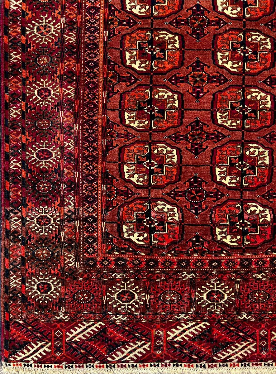 Tapis Boukara Vers 19e.s - 190x130 - N&deg; 989-photo-4