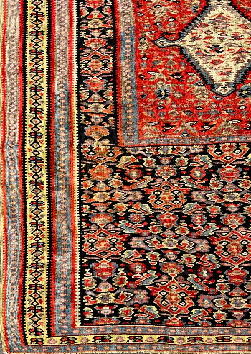 Kilim Senneh 19th Century - 2m00x1m25 - No. 990-photo-3