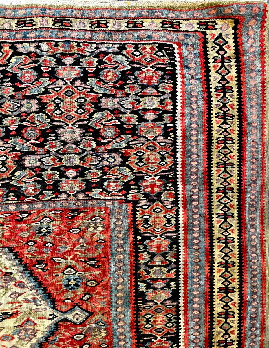 Kilim Senneh 19th Century - 2m00x1m25 - No. 990-photo-4