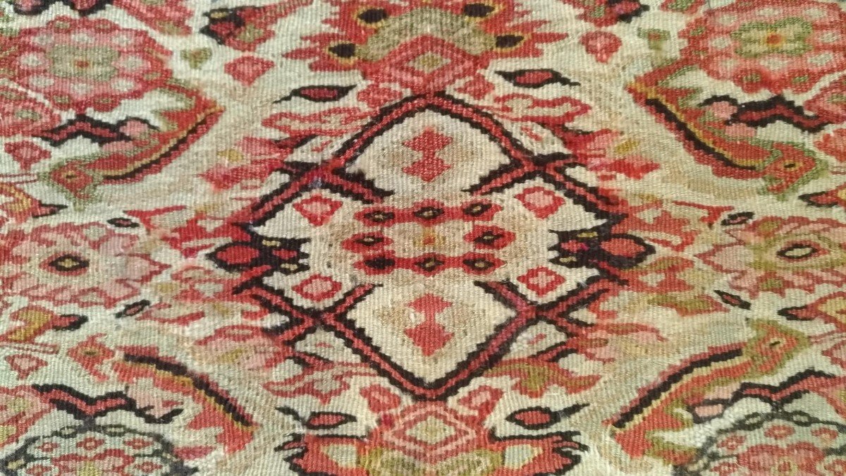 Kilim Senneh 19&egrave;me Si&egrave;cle Persan 180x138 - N&deg; 1057-photo-2