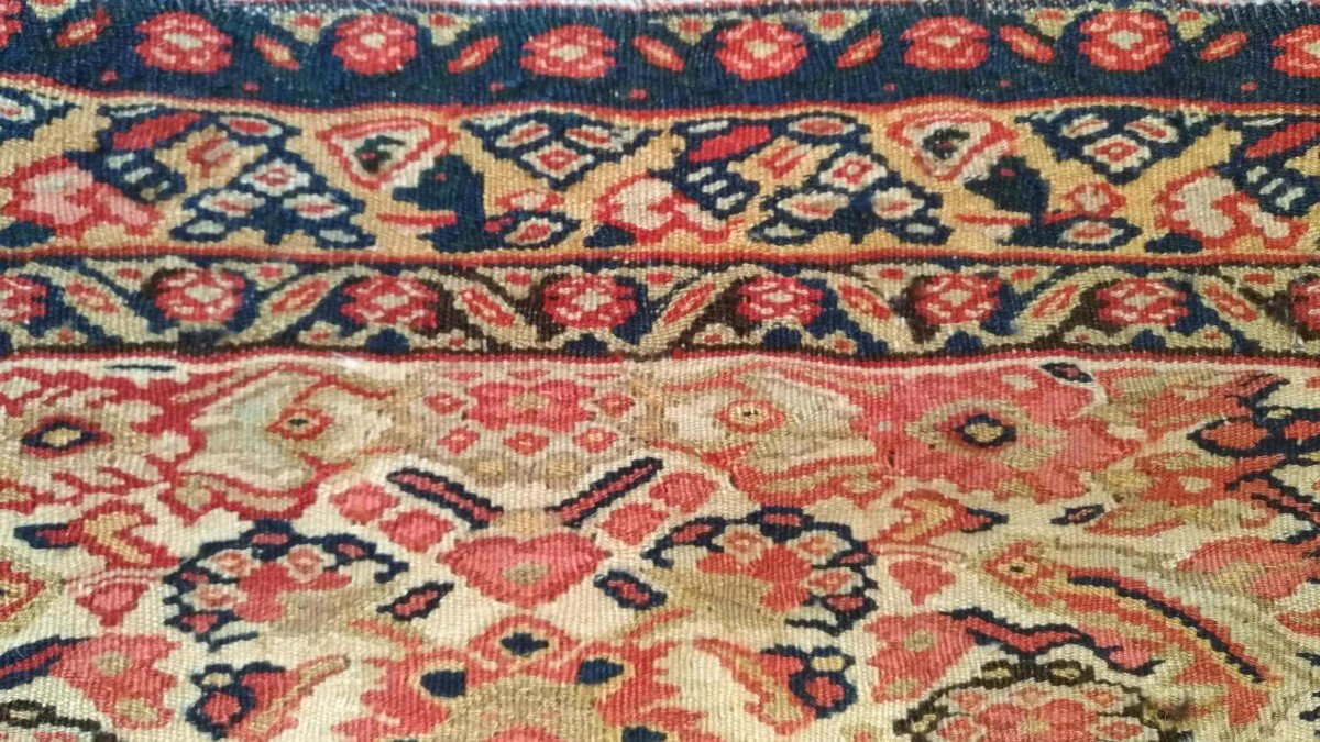 Kilim Senneh 19&egrave;me Si&egrave;cle Persan 180x138 - N&deg; 1057-photo-4