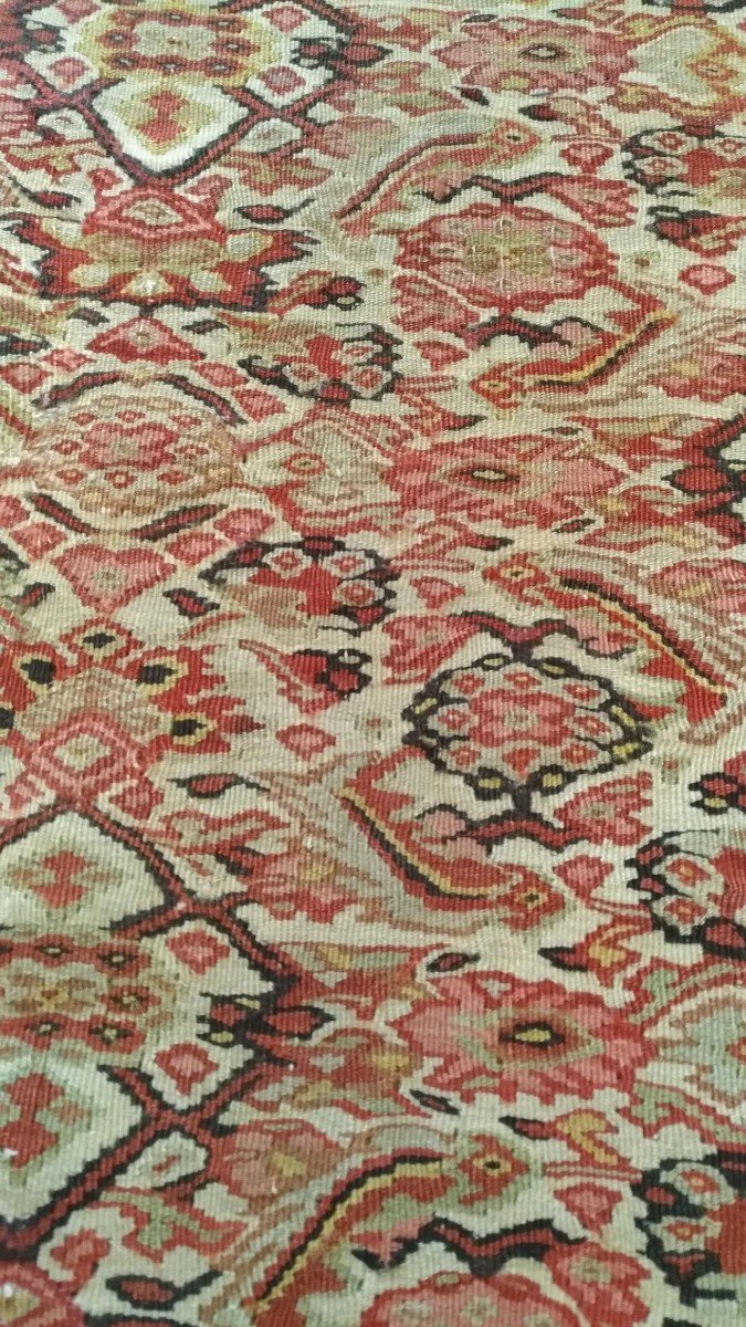 Kilim Senneh 19&egrave;me Si&egrave;cle Persan 180x138 - N&deg; 1057-photo-4