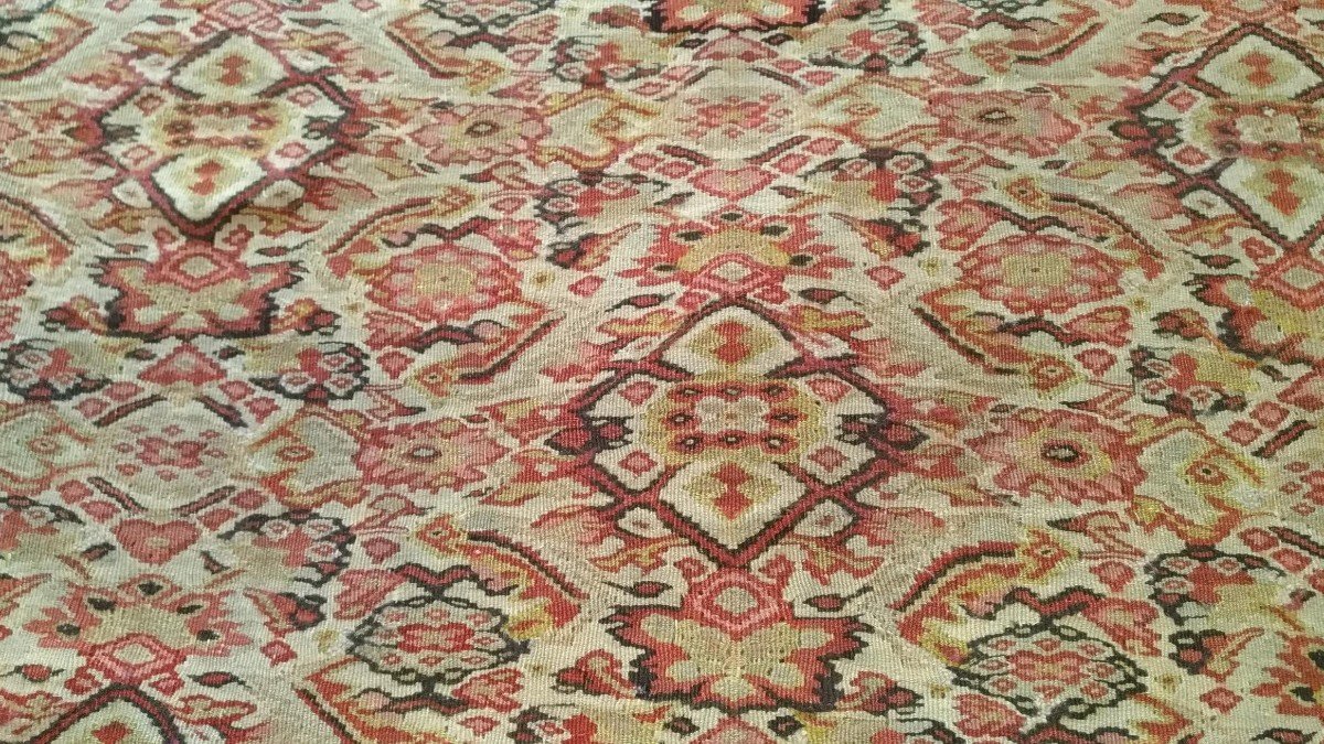 Kilim Senneh 19&egrave;me Si&egrave;cle Persan 180x138 - N&deg; 1057-photo-5