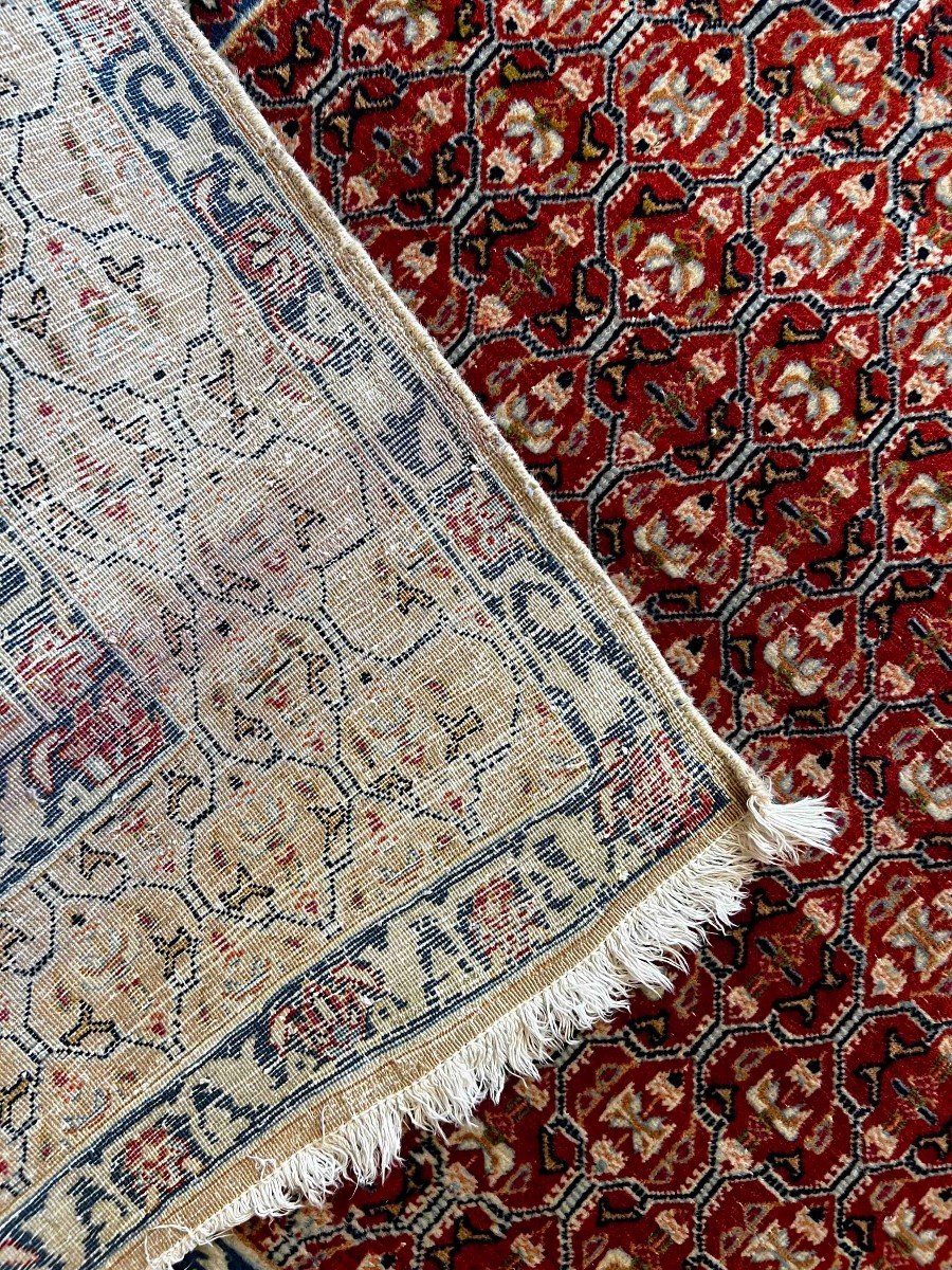 Tapis Persan Fait Main Provenance De Nain Vers 1950 - N&deg; 836-photo-1