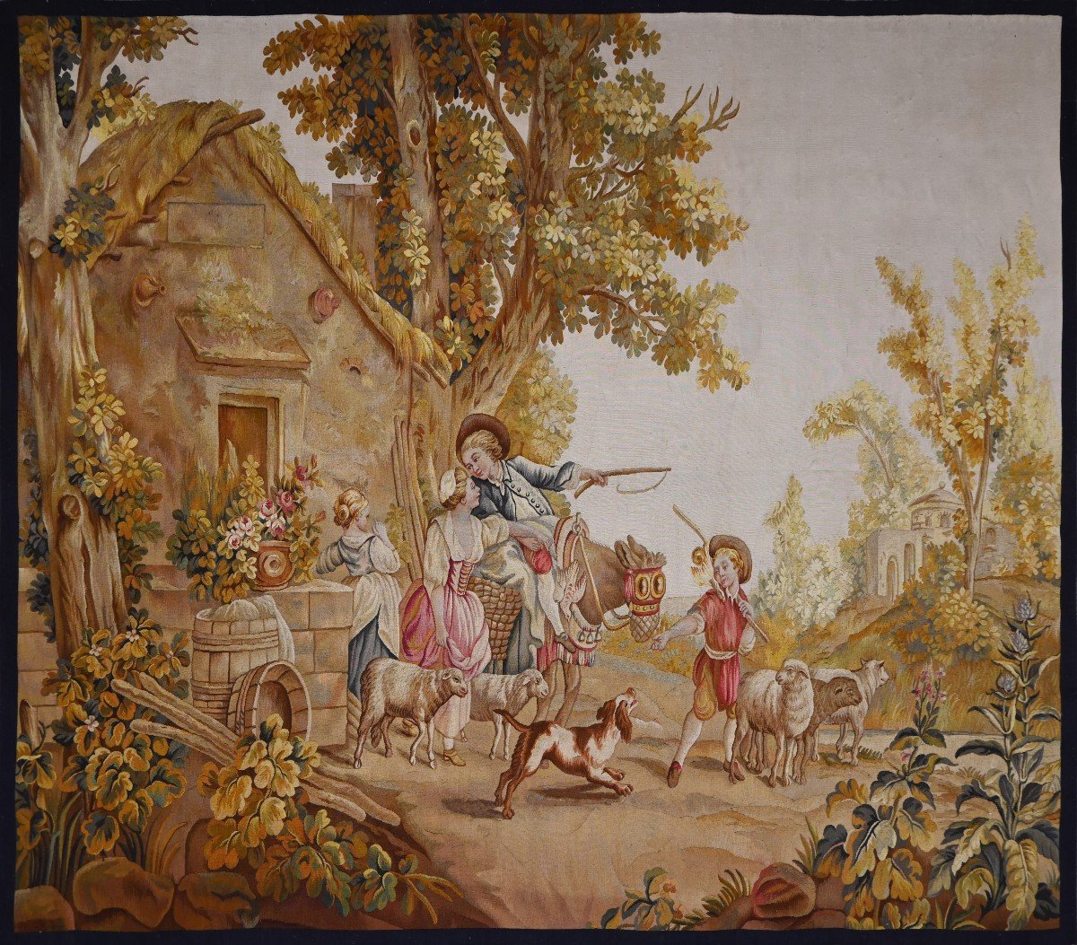 Tapestry Manufacture Aubusson | Country Scene | 1m95hx1m53l, No. 1344