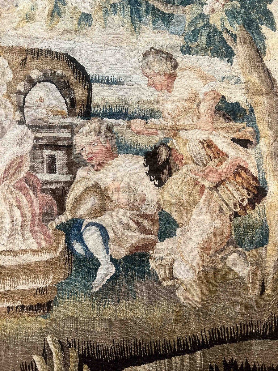 Tapestry Manufacture Aubusson XVIIIth Century | Bakery Scene | No. 1153-photo-2