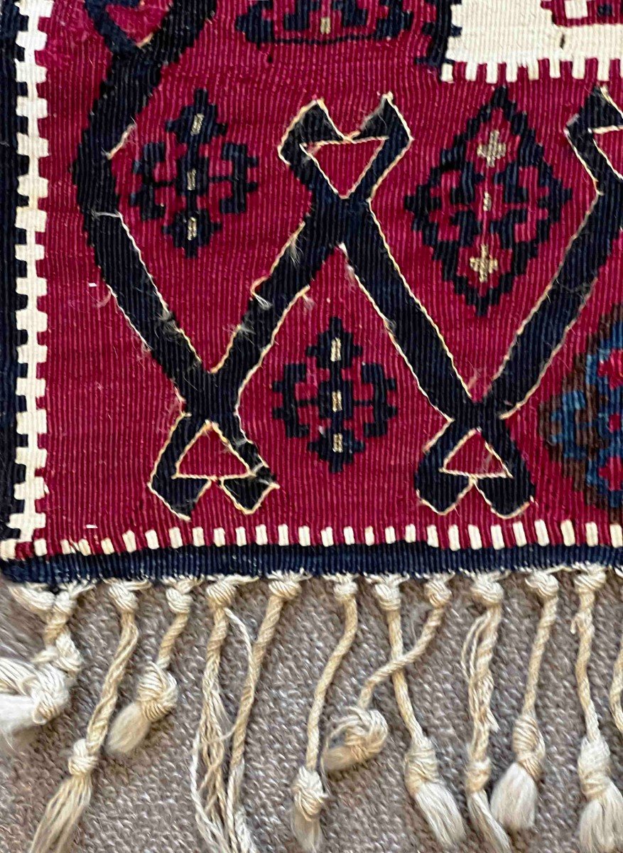 Tapis en Kilim anatolie reyhanli 19 ème 140 x 80 - N° 700-photo-4