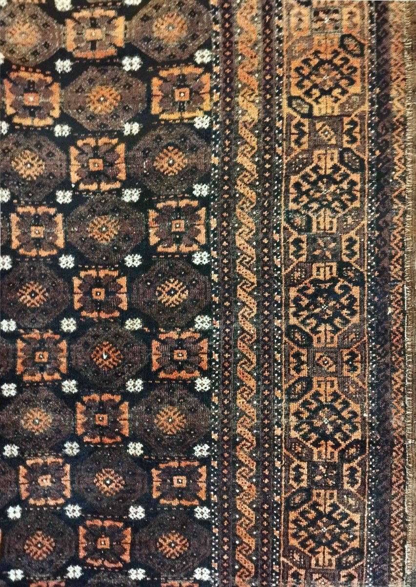 19th Century Persian Belouch Rug - 200x110 Cm - N° 738-photo-2