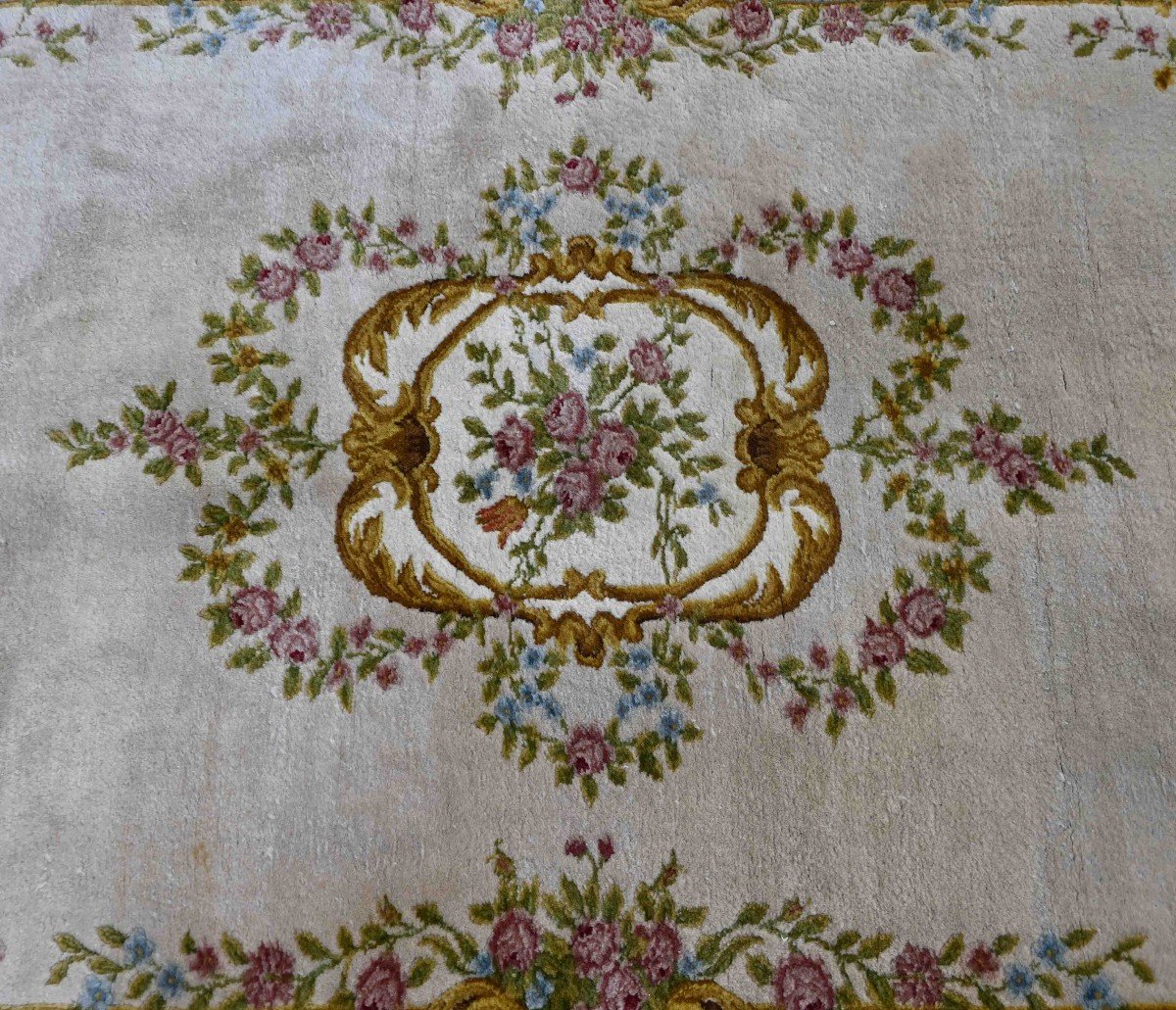 Savonnerie Carpet Around 1930 - 3m08x1m98 - N° 1231-photo-3