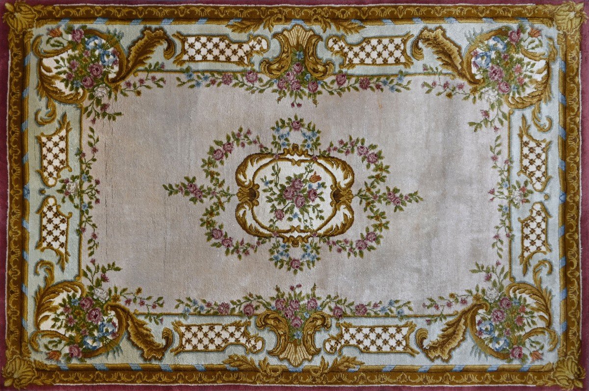 Savonnerie Carpet Around 1930 - 3m08x1m98 - N° 1231