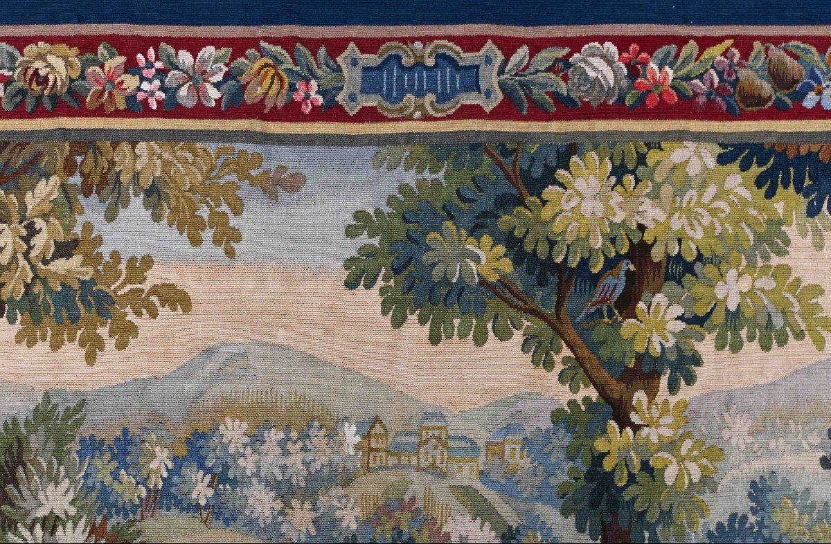 Verdure Aubusson Tapestry 19th Century - Numbered 2180 - No. 1410-photo-3