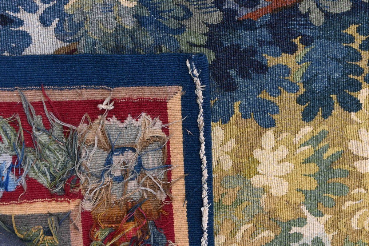 Verdure Aubusson Tapestry 19th Century - Numbered 2180 - No. 1410-photo-5