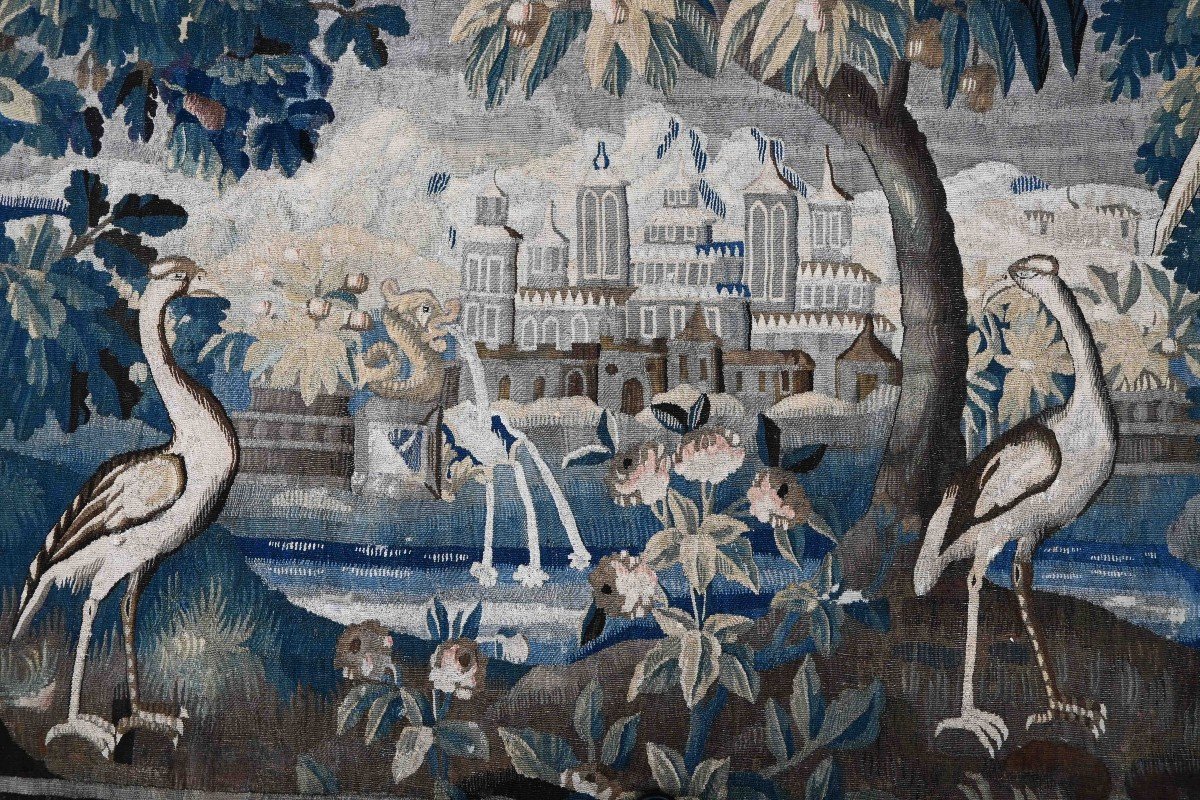 Verdure Tapestry Manufacture Royal Aubusson Late 17th Century Early 18th - N° 1420-photo-4