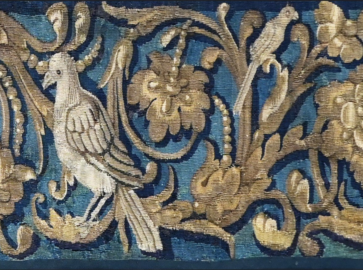 Decorative Element, Fragment Of Tapestry Brussels 17th Century - No. 1450 -photo-2