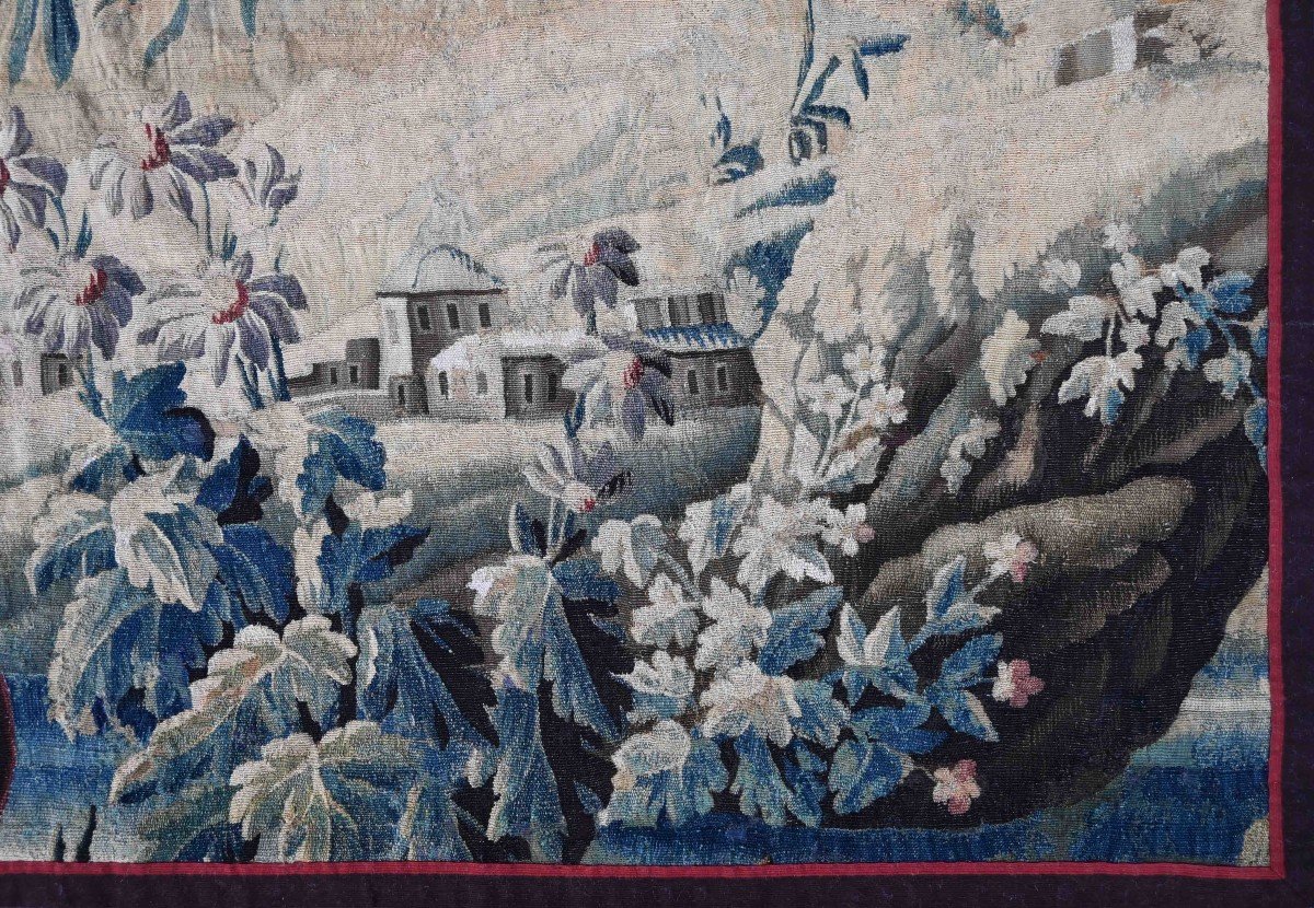 Tapestry From The Royal Aubusson Manufactory | Verdure 18th Century | L 260xh177, No. 1436-photo-2