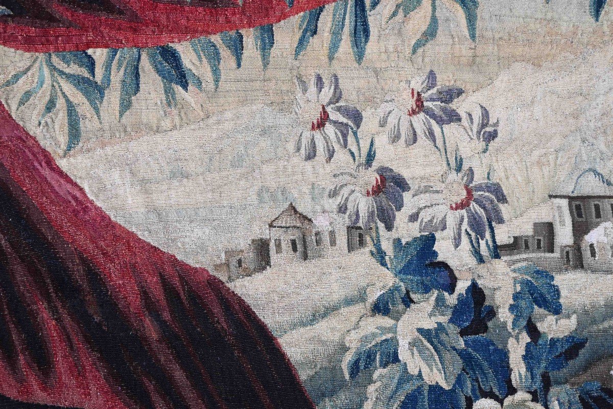 Tapestry From The Royal Aubusson Manufactory | Verdure 18th Century | L 260xh177, No. 1436-photo-2