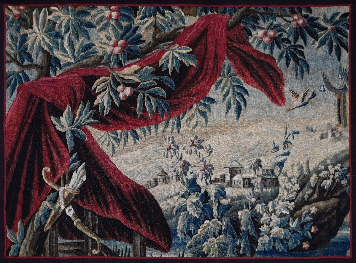 Tapestry From The Royal Aubusson Manufactory | Verdure 18th Century | L 260xh177, No. 1436