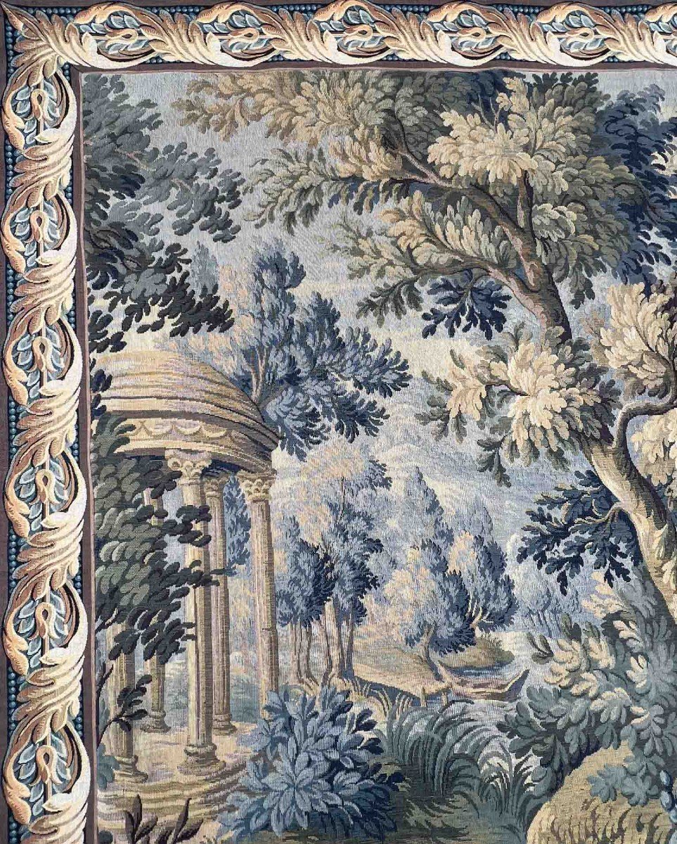 Verdure Tapestry Manufacture Jacquard In Aubusson, In The 18th Century Style - 210x170 - N 1452-photo-4