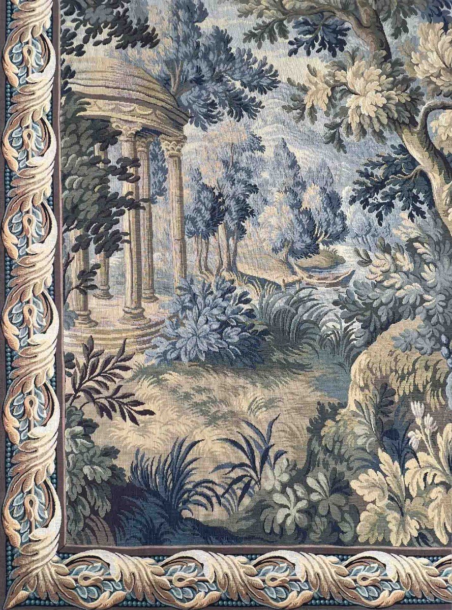 Verdure Tapestry Manufacture Jacquard In Aubusson, In The 18th Century Style - 210x170 - N 1452-photo-4