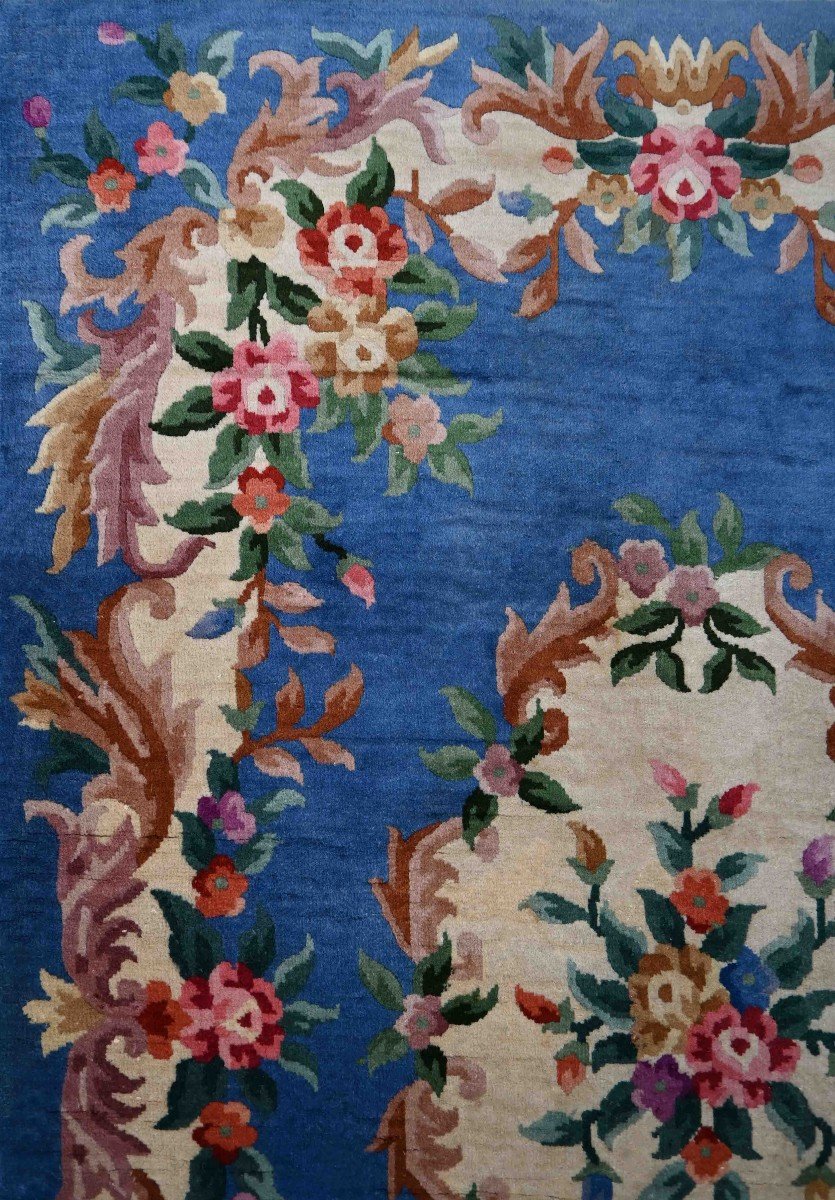 Tapis Français Au Point De Savonnerie,  Circa 1940  | 200x136 , N° 1446-photo-2