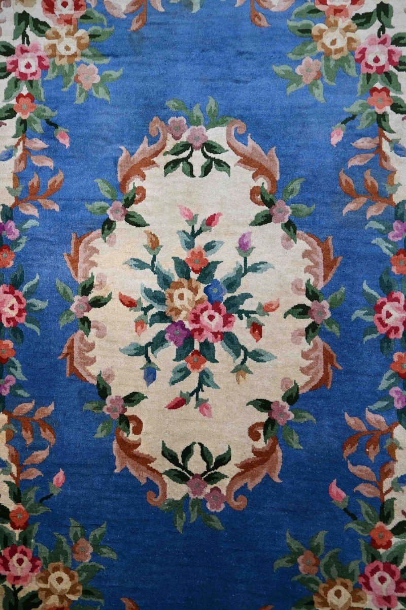 Tapis Français Au Point De Savonnerie,  Circa 1940  | 200x136 , N° 1446-photo-3