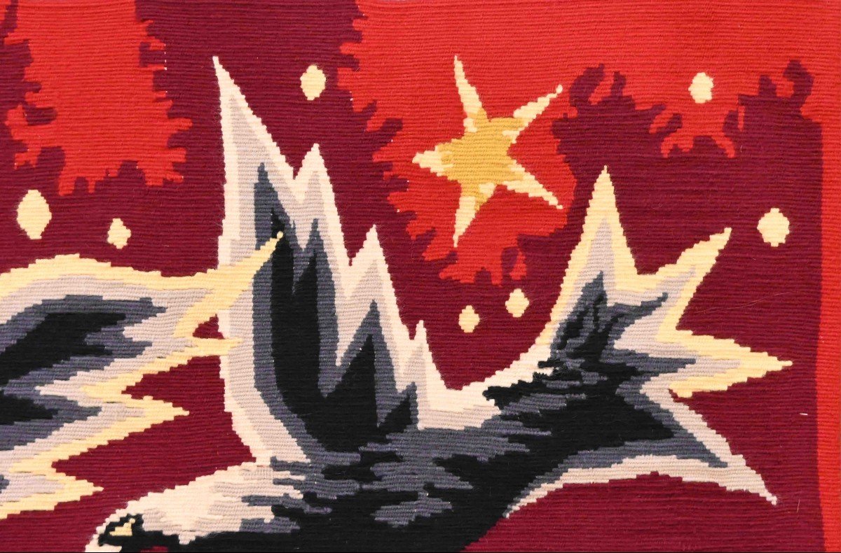 Tapestry Design 50s-60s, Contemporary Work - 90lx62h - No. 1471-photo-2