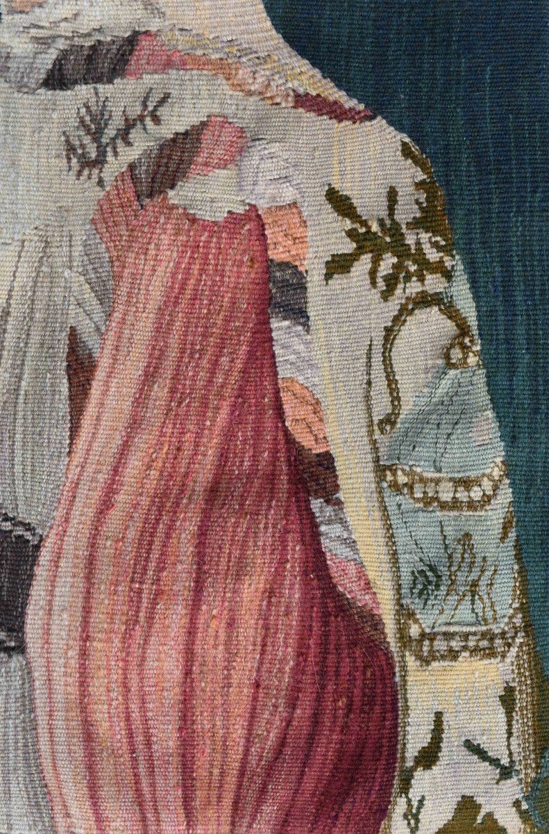 Aubusson Tapestry, Atelier La Renaude - Portrait Of Princess Of The Villa d'Este - No. 1472-photo-3